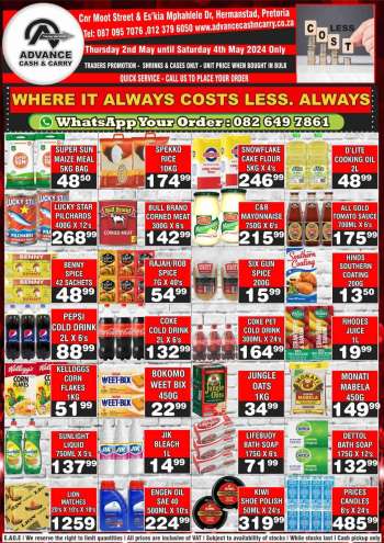 thumbnail - Advance Cash & Carry catalogue - Where it always costs less. Always
