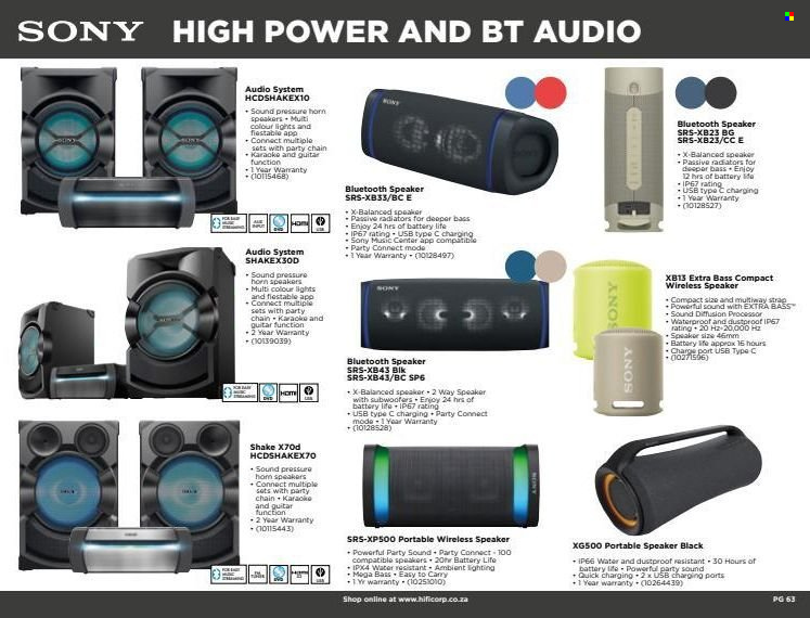 HiFi Corp Specials . Page 63.