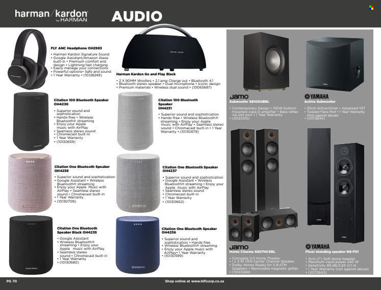 HiFi Corp Specials . Page 70.