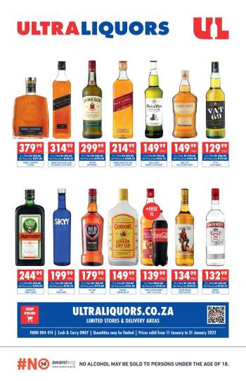 Ultra Liquors catalogue  - 11/01/2022 - 31/01/2022.