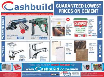 Cashbuild catalogue  - 18/01/2022 - 23/01/2022.