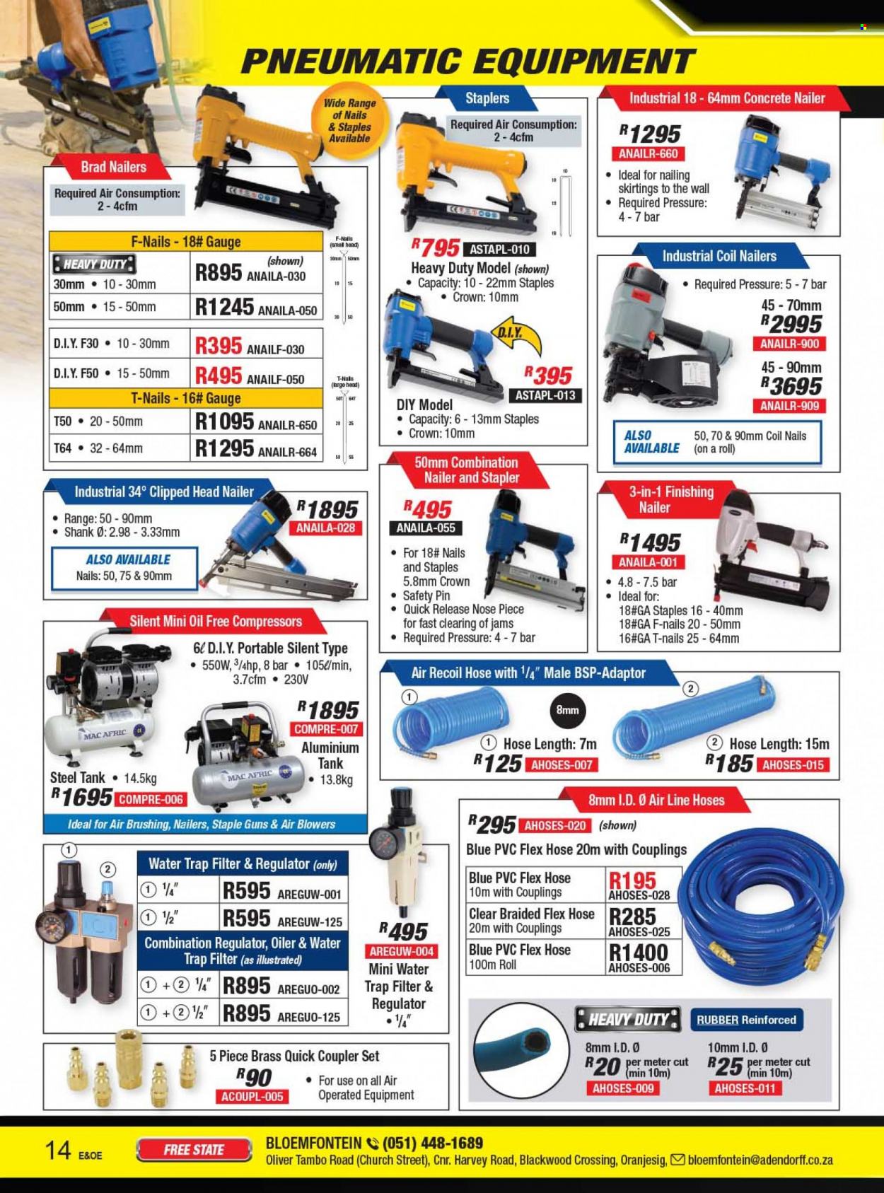Adendorff Machinery Mart catalogue  - Sales products - tank. Page 16.