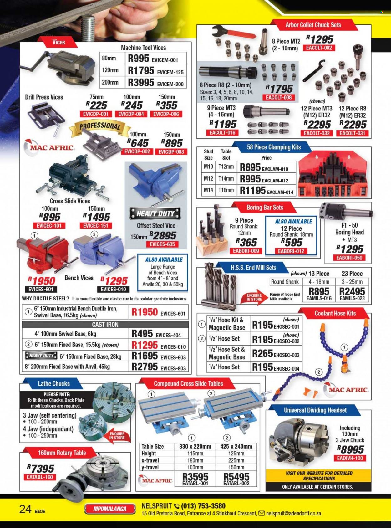 Adendorff Machinery Mart catalogue  - Sales products - table. Page 26.