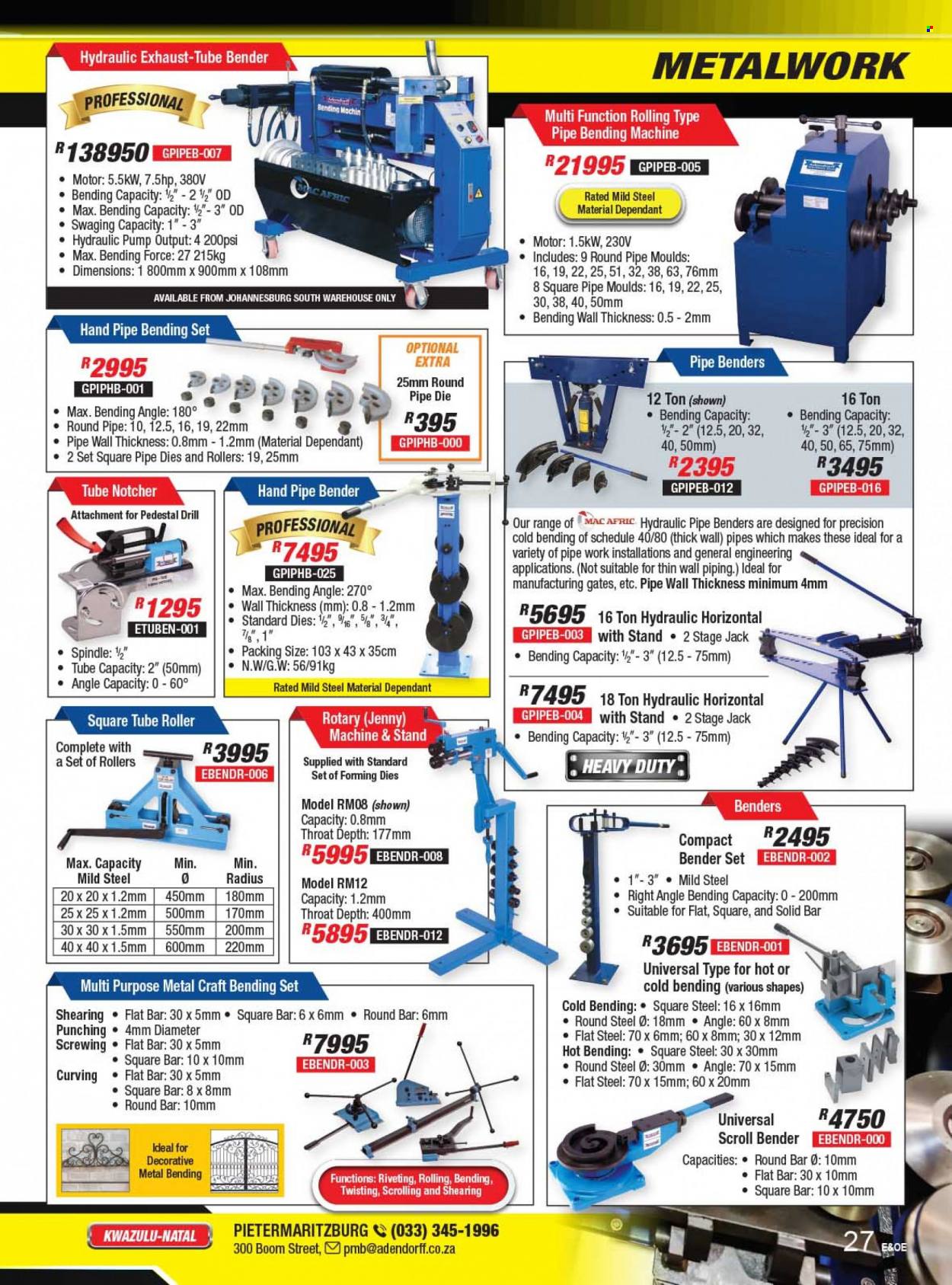 Adendorff Machinery Mart catalogue  - Sales products - drill. Page 29.