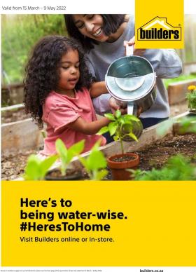 Builders - Here's To Being Water Wise