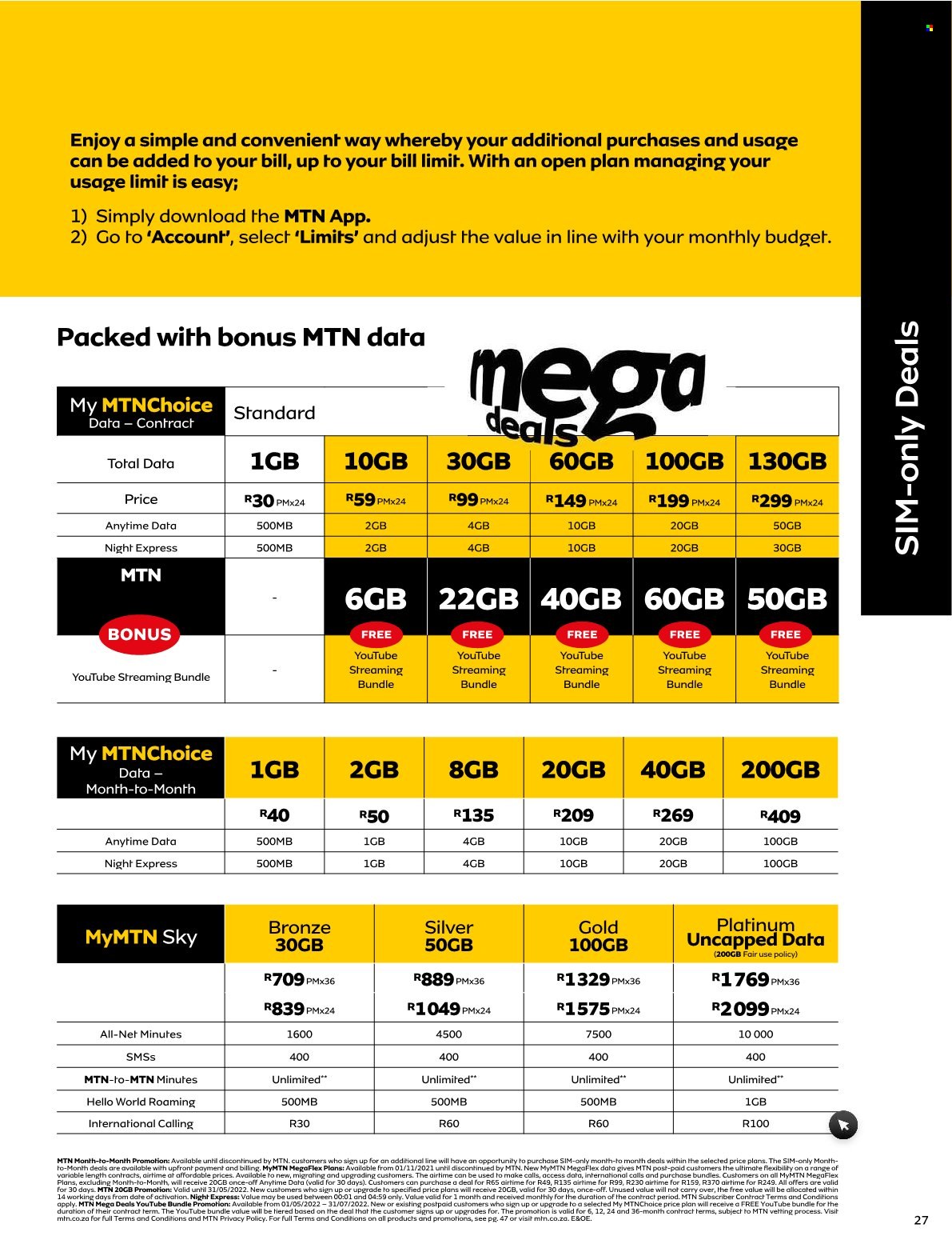 MTN Specials  - 01/05/2022 - 31/05/2022. Page 27.
