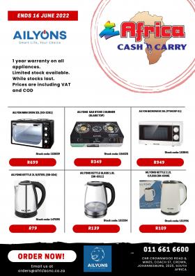 Africa Cash & Carry - Ailyons Appliances