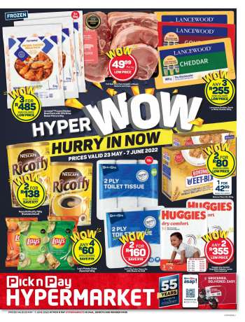 Pick n Pay Hypermarket catalogue  - 23/05/2022 - 07/06/2022.