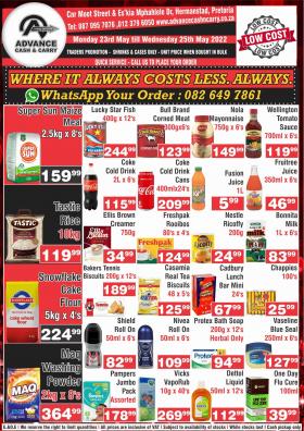 Advance Cash & Carry - Where it always costs less. Aways.