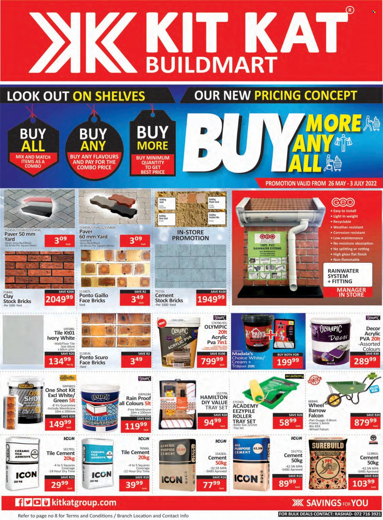 Kit Kat Cash & Carry catalogue  - 26/05/2022 - 03/07/2022 - Sales products - KitKat, Miller, Yard, bin, pan, acrylic PVA, adhesive, roller, roller tray set. Page 1.