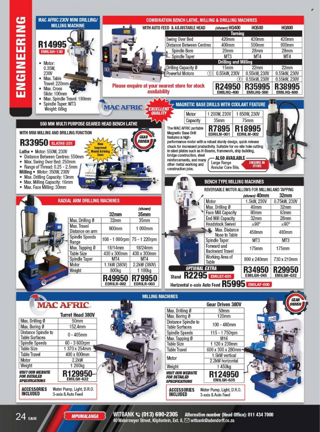 Adendorff Machinery Mart Specials . Page 26.