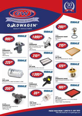 Goldwagen catalogue  - 01/06/2022 - 31/07/2022.