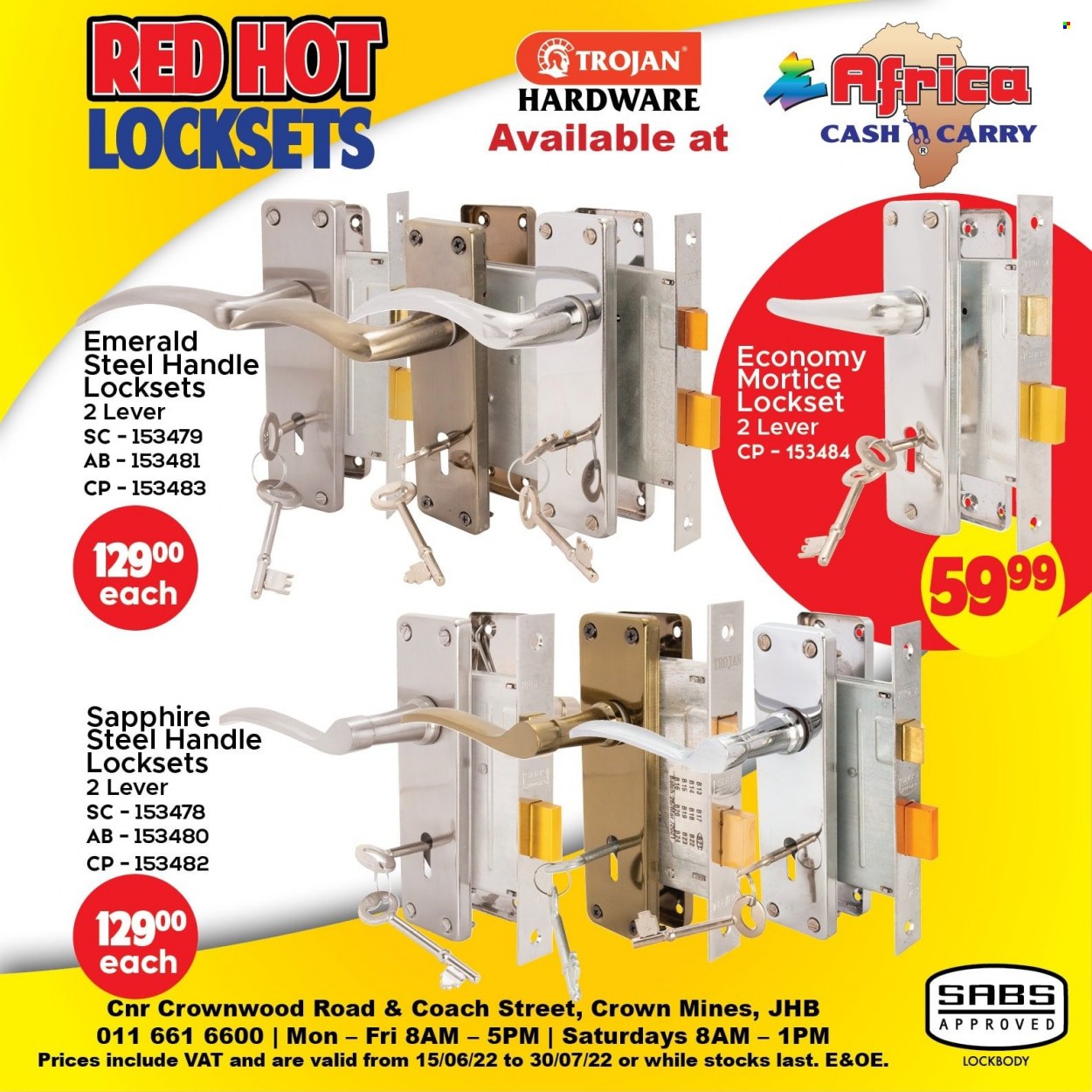 Africa Cash & Carry Specials  - 06.15.2022 - 07.30.2022. Page 1.