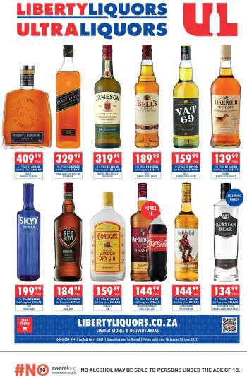 Liberty Liquors catalogue  - 16/06/2022 - 30/06/2022.