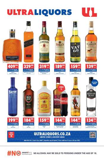 Ultra Liquors catalogue  - 16/06/2022 - 30/06/2022.