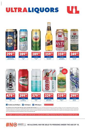 Ultra Liquors catalogue  - 16/06/2022 - 30/06/2022.