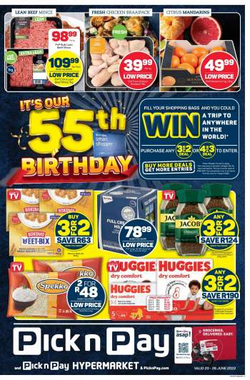 Pick n Pay catalogue - OUR 55TH BIRTHDAY