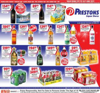 Prestons Liquor Stores catalogue  - 23/06/2022 - 26/06/2022.