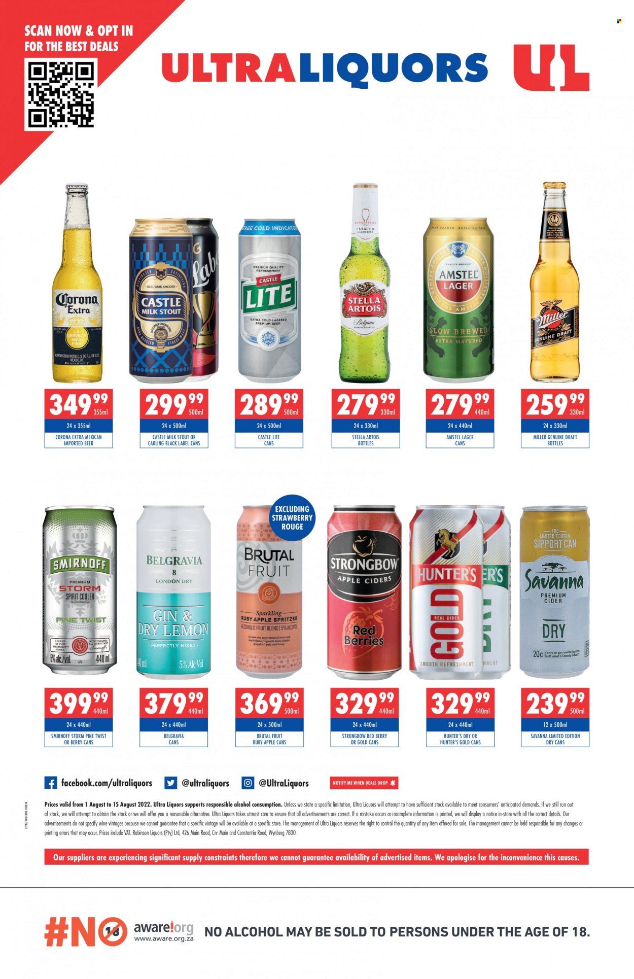 Ultra Liquors Specials  - 08.01.2022 - 08.15.2022. Page 4.