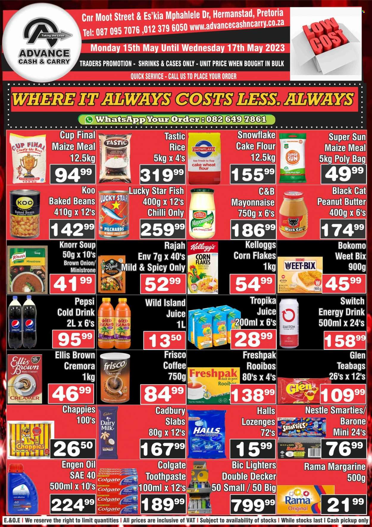 ADVANCE CASH & CARRY specials • Where it always costs less. always ...