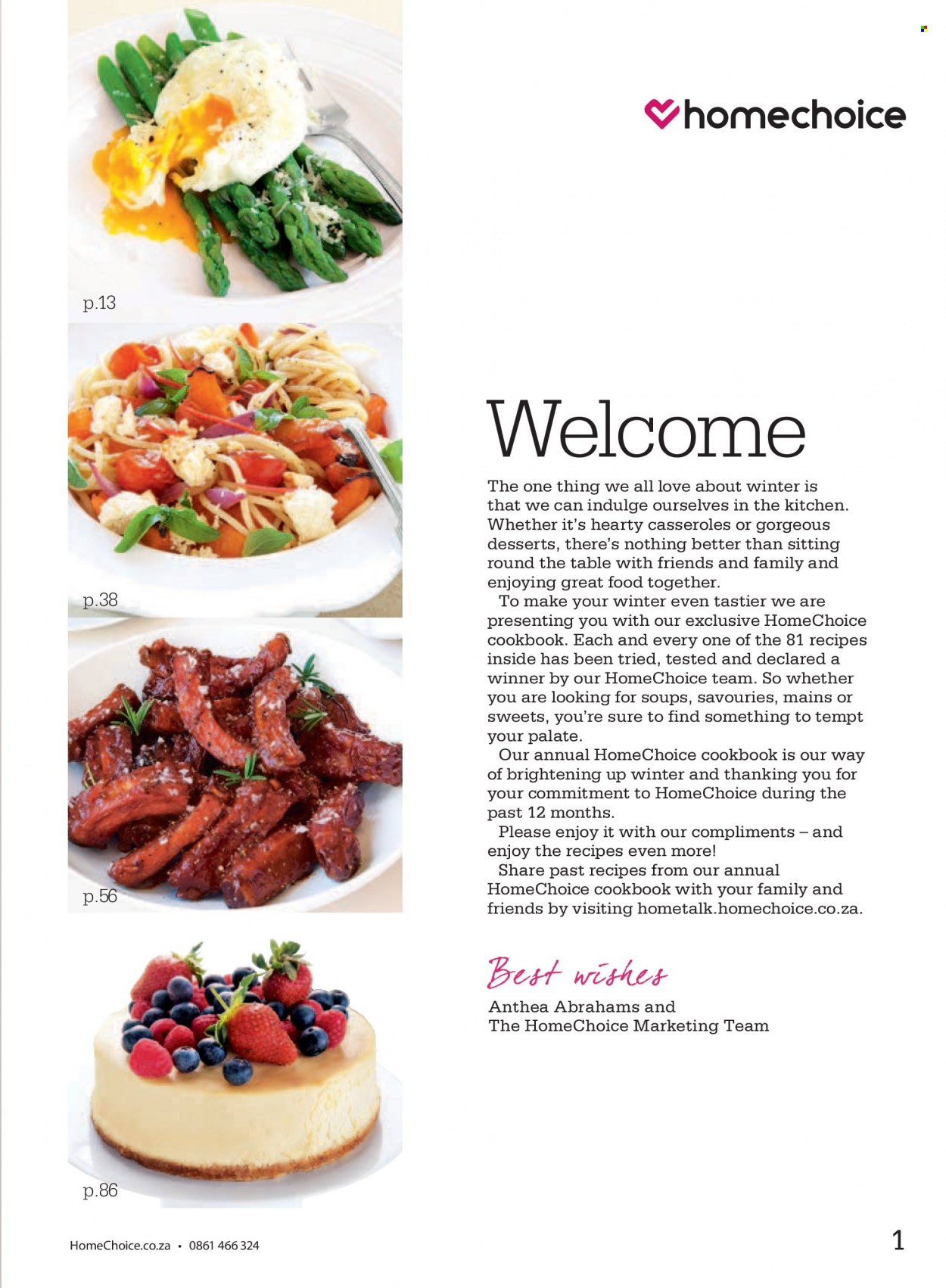 HomeChoice specials. Page 1