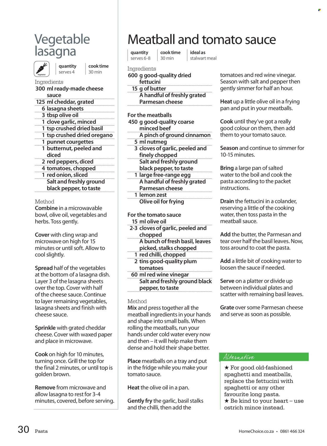 HomeChoice specials. Page 1