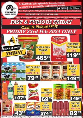 thumbnail - Advance Cash & Carry catalogue - Fast & Furious Friday