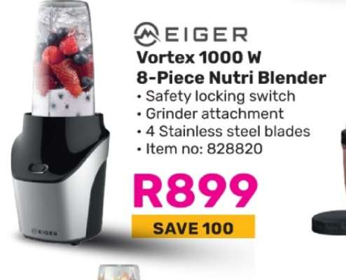 Eiger Vortex 1000W 8-Piece Nutri Blender