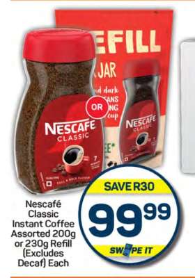 Nescafé Classic Instant Coffee Assorted