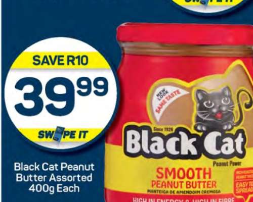 Black Cat Peanut Butter Assorted 400g Each