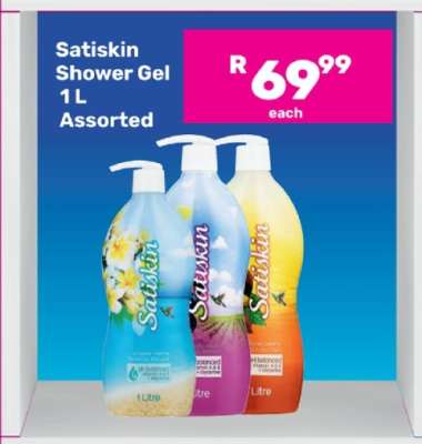 Satiskin Shower Gel Assorted-1L Each