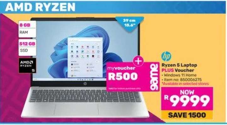 HP Ryzen 5 Laptop Plus Voucher