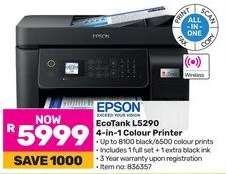 Epson Eco Tank L5290 4 In 1 Colour Printer