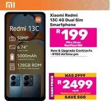 Xiaomi Redmi 13C 4G Dual Sim Smartphone-Each