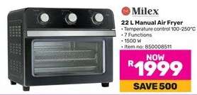 Milex 22Ltr Manual Air Fryer