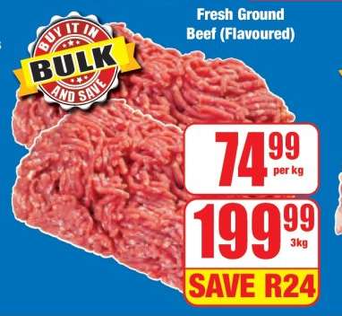 Fresh Ground Beef (Flavoured)