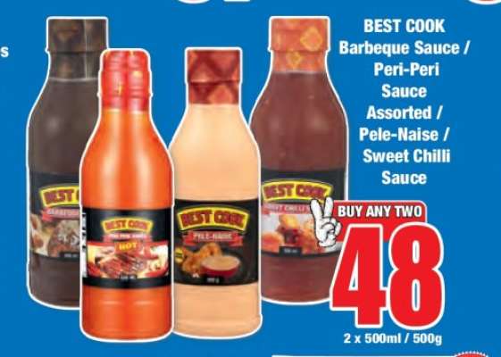 BEST COOK Barbeque Sauce / Peri-Peri Sauce Assorted / Pele-Naise / Sweet Chilli Sauce