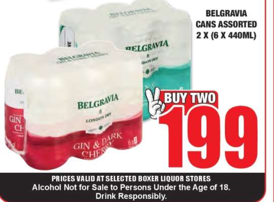 BELGRAVIA Cans Assorted 2 x (6 x 440ml)