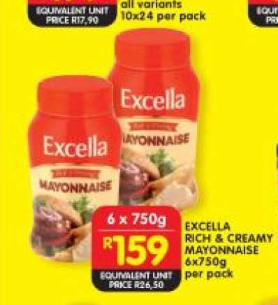 Excella Rich & Creamy Mayonnaise