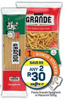 Pasta Grande Spaghetti or Macaroni