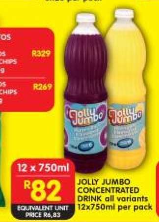 JOLLY JUMBO CONCENTRATED DRINK