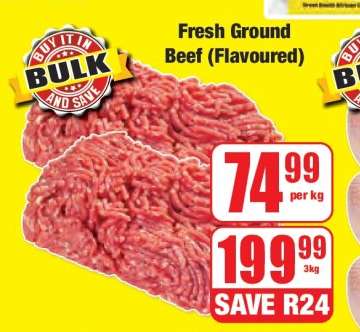 Fresh Ground Beef (Flavoured)