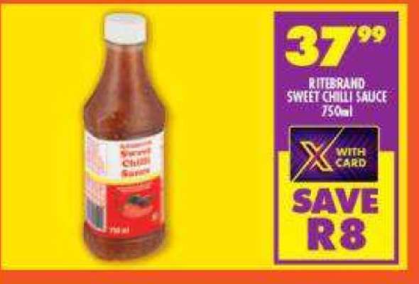 RITEBRAND SWEET CHILLI SAUCE 750ml