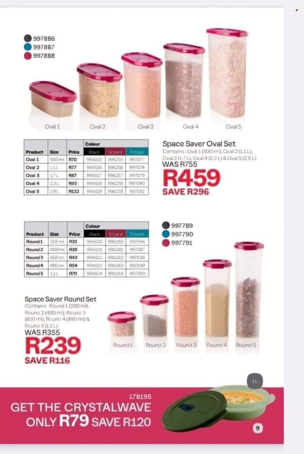 Tupperware specials. Page 1