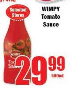 WIMPY Tomato Sauce