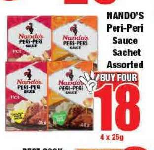 Nando's Peri-Peri Sauce Sachet Assorted