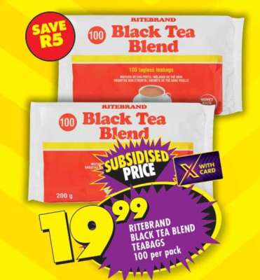 Ritebrand Black Tea Blend Teabags