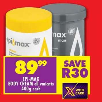 EPI-MAX BODY CREAM all variants