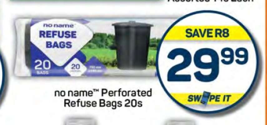 no name™ Perforated Refuse Bags 20s