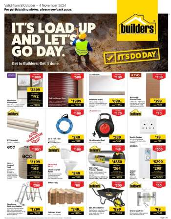 Builders catalogue  - 08/10/2024 - 04/11/2024.